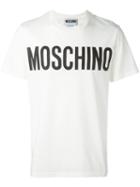 Moschino Logo Print T-shirt, Men's, Size: Xl, White, Cotton