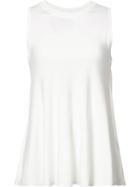 Jonathan Simkhai Sheer Detail Knitted Tank, Women's, Size: Xs, White, Nylon/polyester/rayon