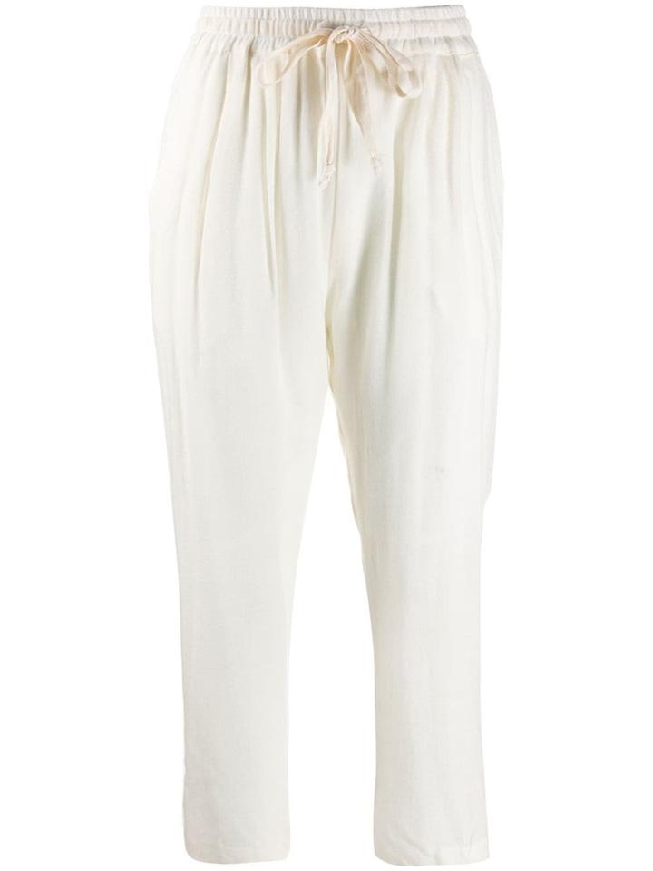 Kristensen Du Nord Cropped Panelled Trousers - White