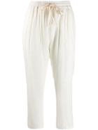 Kristensen Du Nord Cropped Panelled Trousers - White