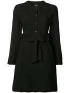 A.p.c. Drawstring Shirt Dress - Black