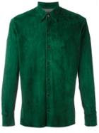 Stouls Plain Shirt, Men's, Size: Medium, Green, Leather/spandex/elastane/polyamide