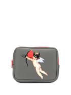Johnundercover Graphic Devilish Cherub Clutch Bag - Grey