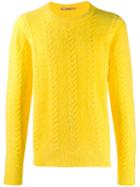 Nuur Arrow Knit Sweatshirt - Yellow