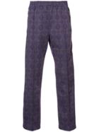 Needles Embroidered Straight-leg Trousers - Grey