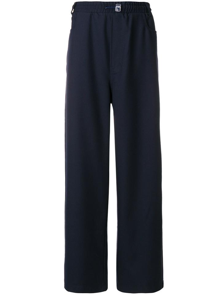 Sunnei Wide-leg Track Pants - Blue