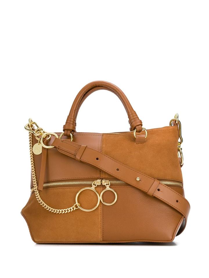 See By Chloé Patchwork Tote - Brown