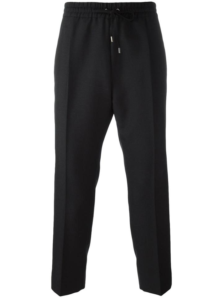 Gucci Drawstring Cropped Track Pants - Black