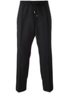Gucci Drawstring Cropped Track Pants - Black