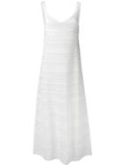 D.exterior - Embroidered Dress - Women - Cotton/polyamide/polyester/viscose - L, White, Cotton/polyamide/polyester/viscose