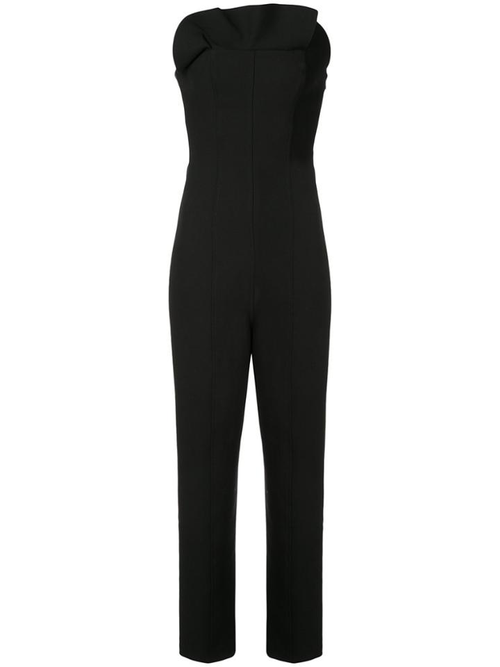 Cinq A Sept Alicia Strapless Cropped Jumpsuit - Black