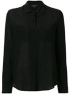 Antonelli Button-up Silk Shirt - Black