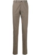 Incotex Concealed Front Fastening Regular Trousers - Grey