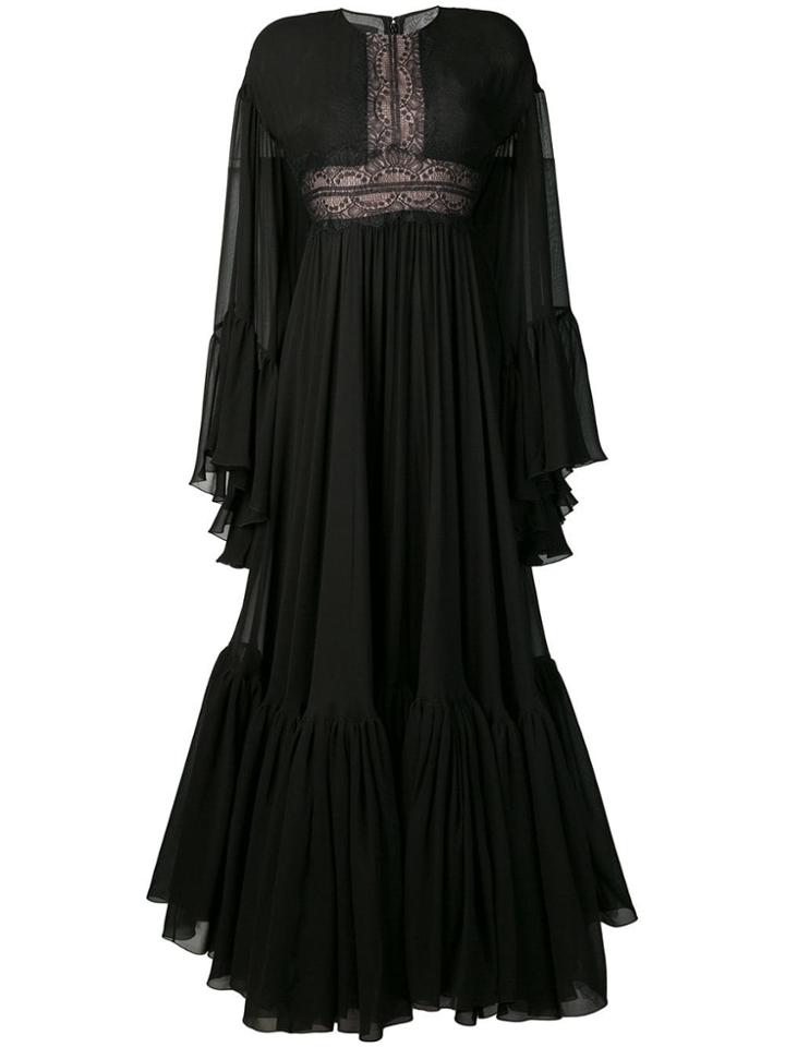 Giambattista Valli Lace-trimmed Maxi Dress - Black