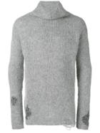 Thom Krom Ripped Detail Jumper - Grey