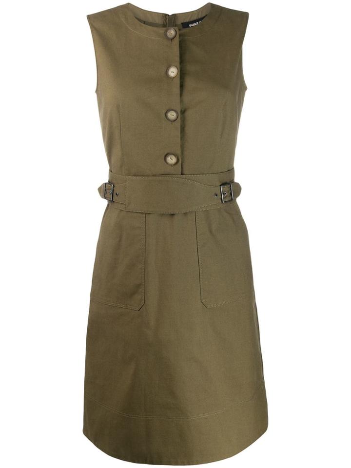 Paule Ka Cargo Shift Dress - Green