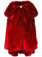 Chalayan Short Drape Collar Coat - Red