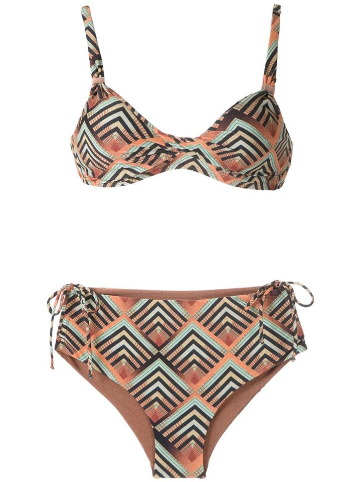 Lygia & Nanny Marcela Printed Bikini Set - Orange