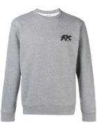A.p.c. Logo Crewneck Sweatshirt - Grey