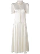Hillier Bartley - Shift Pleat Dress - Women - Silk - 8, White, Silk