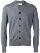 Brunello Cucinelli Buttoned Cardigan, Men's, Size: 50, Grey, Virgin Wool/cashmere