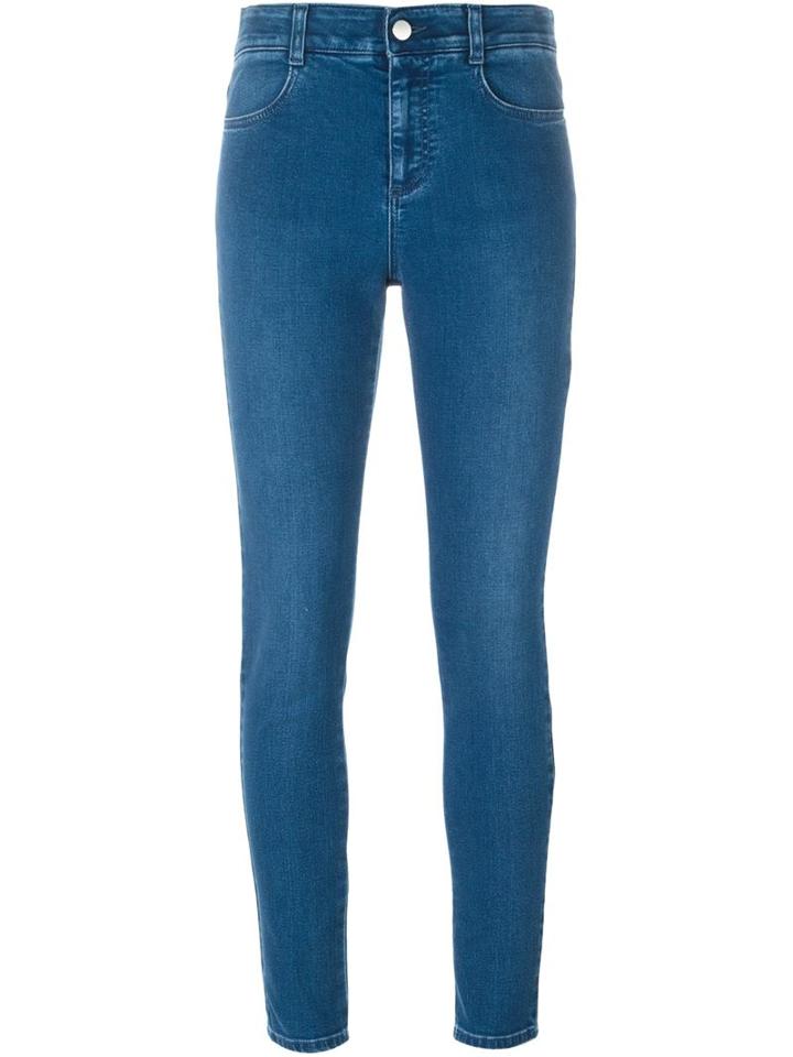 Stella Mccartney Skinny Ankle Glazer Jeans, Women's, Size: 28, Blue, Cotton/polyester/spandex/elastane
