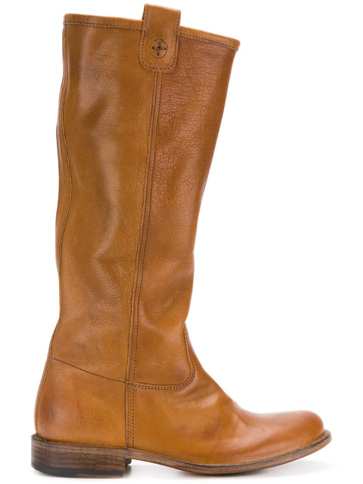 Fiorentini + Baker Slip-on Knee Length Boots - Brown
