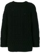 Études Chunky Knitted Jumper - Black