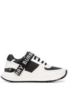 Burberry Logo Tape Sneakers - White