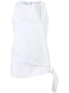 Victoria Beckham - Shell Tank Top - Women - Cotton/polyester - 8, White, Cotton/polyester