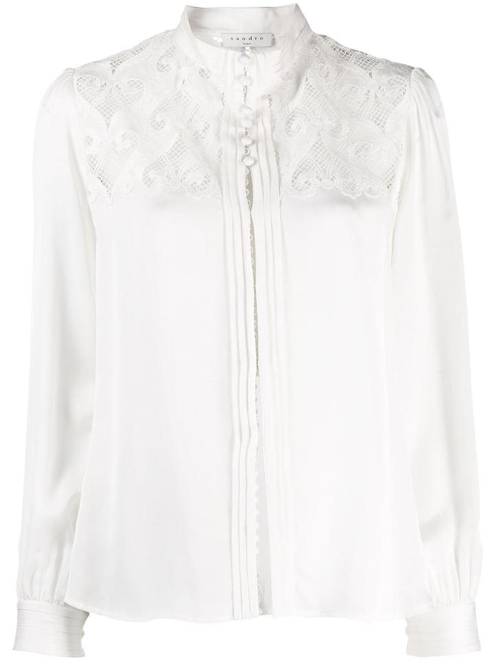 Sandro Paris Embroidered Shirt - White