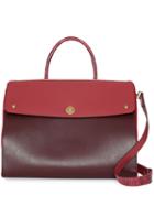 Burberry Medium Leather And Suede Elizabeth Bag - Red