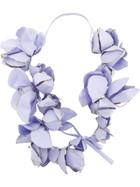 Marni Oversized Floral Necklace - Pink & Purple