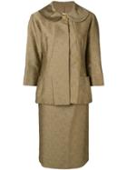 Pierre Cardin Vintage Two-piece Skirt Suit - Brown