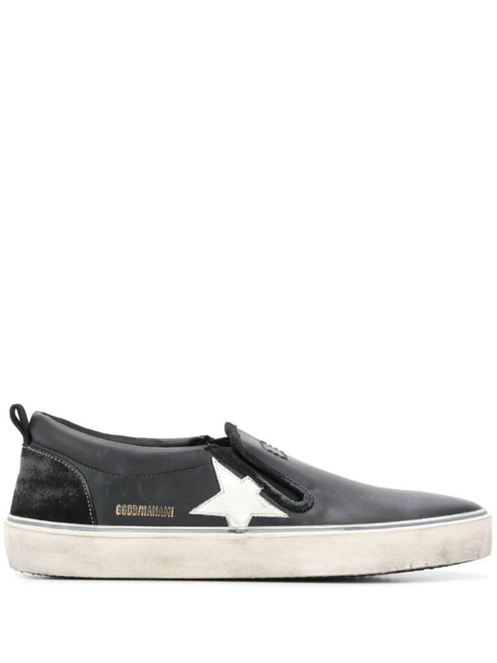 Golden Goose Superstar Slip-on Sneakers - Black