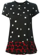 Proenza Schouler Polka Dot T-shirt, Women's, Size: Xs, Black, Cotton