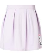 Fila Logo Pleated Skirt - Pink & Purple
