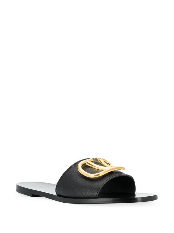 Valentino Valentino Garavani Vlogo Slides - Black