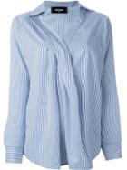 Dsquared2 Striped Shirt, Women's, Size: 44, Blue, Cotton