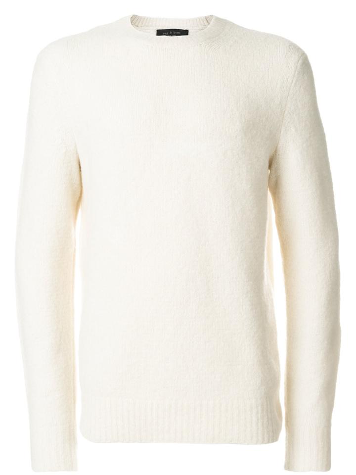 Rag & Bone Crew Neck Jumper - White