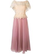 A.n.g.e.l.o. Vintage Cult 1960's Layered Gown - Pink