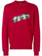 Dolce & Gabbana Logo Tape Sweatshirt - Red