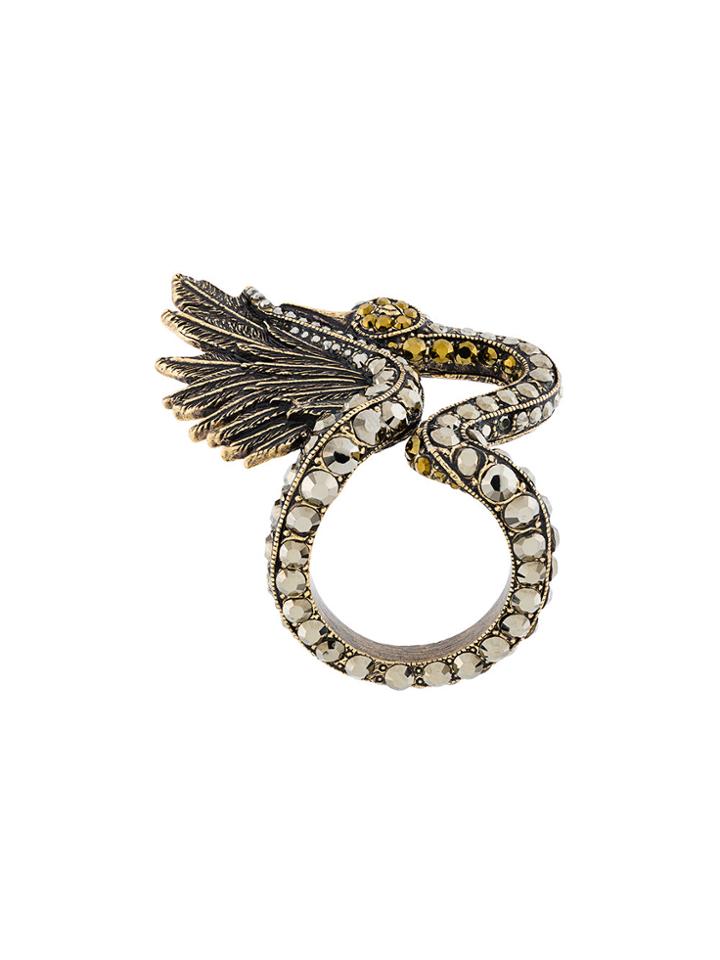 Lanvin Crystal Ring - Metallic