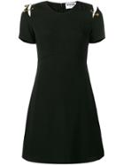 Versus V-neck Safety Pin Dress - Black