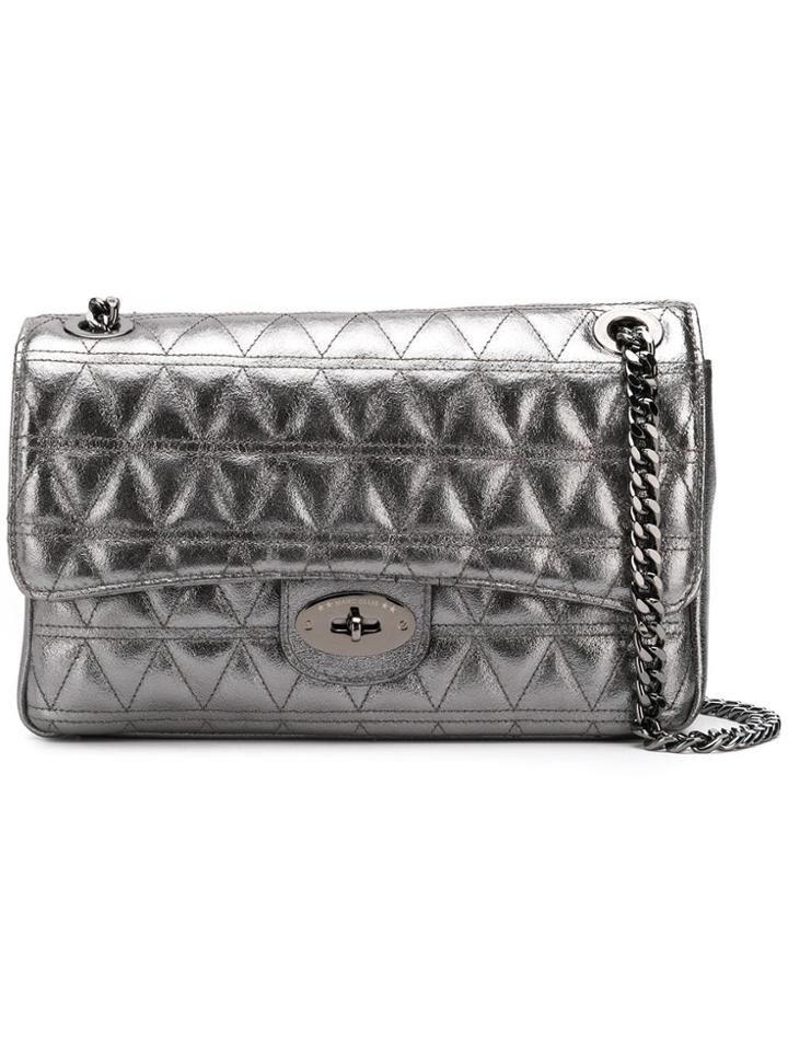 Marc Ellis Tasha Quilted Shoulder Bag - Silver