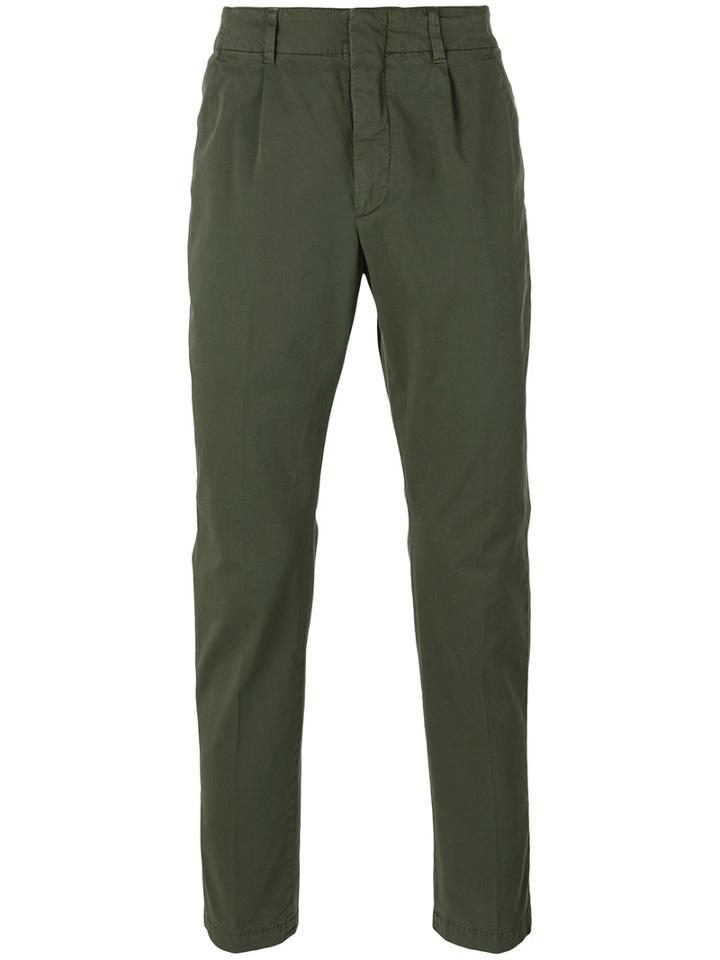 Dondup - Slim-fit Chino Trousers - Men - Cotton/spandex/elastane - 33, Green, Cotton/spandex/elastane