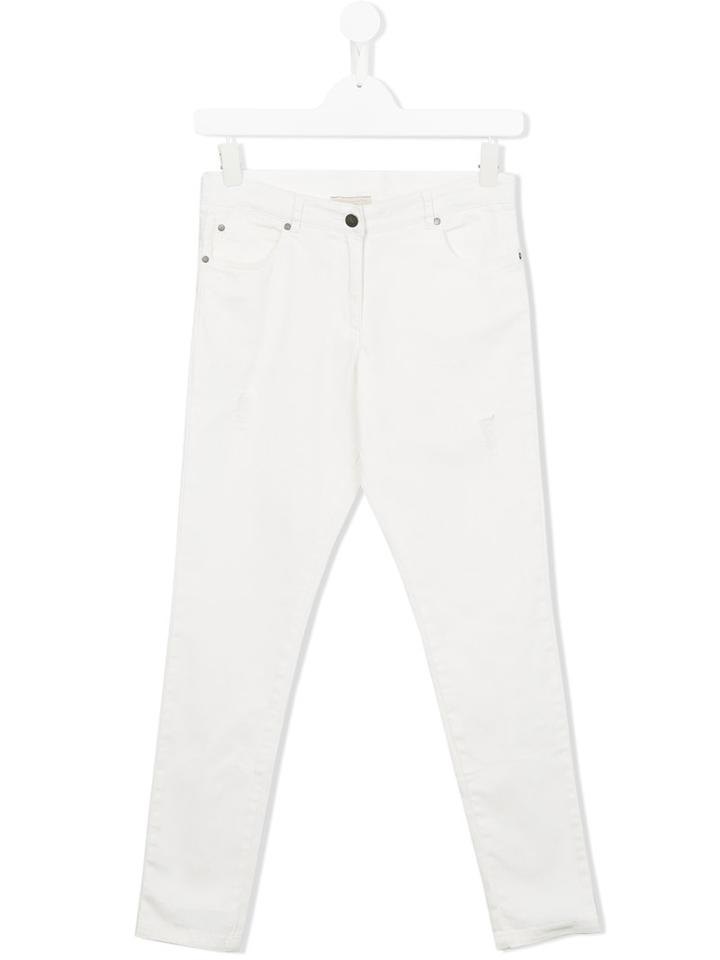 Stella Mccartney Kids Skinny Fit Jeans, Girl's, Size: 14 Yrs, White