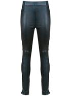 Nk Leather Skinny Trousers - Blue