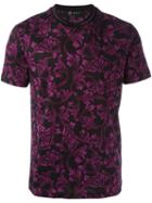Versace Baroque Print T-shirt, Men's, Size: Small, Pink/purple, Cotton
