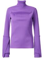 G.v.g.v. Ribbed Layered Longsleeve Blouse, Women's, Size: Xs, Pink/purple, Polyester